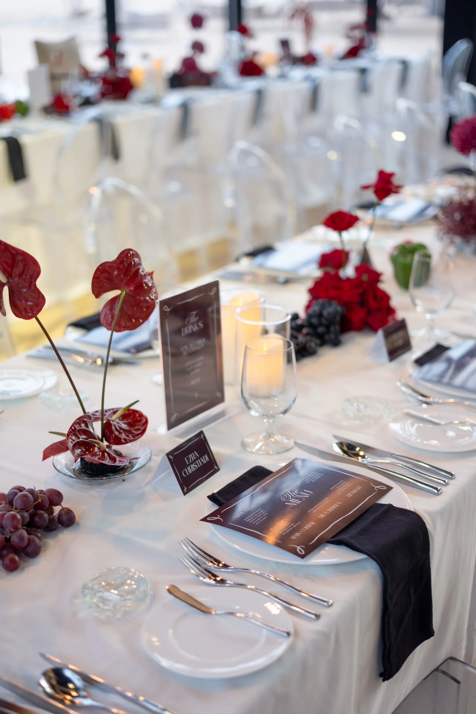 Boldy Moody reception tablescape