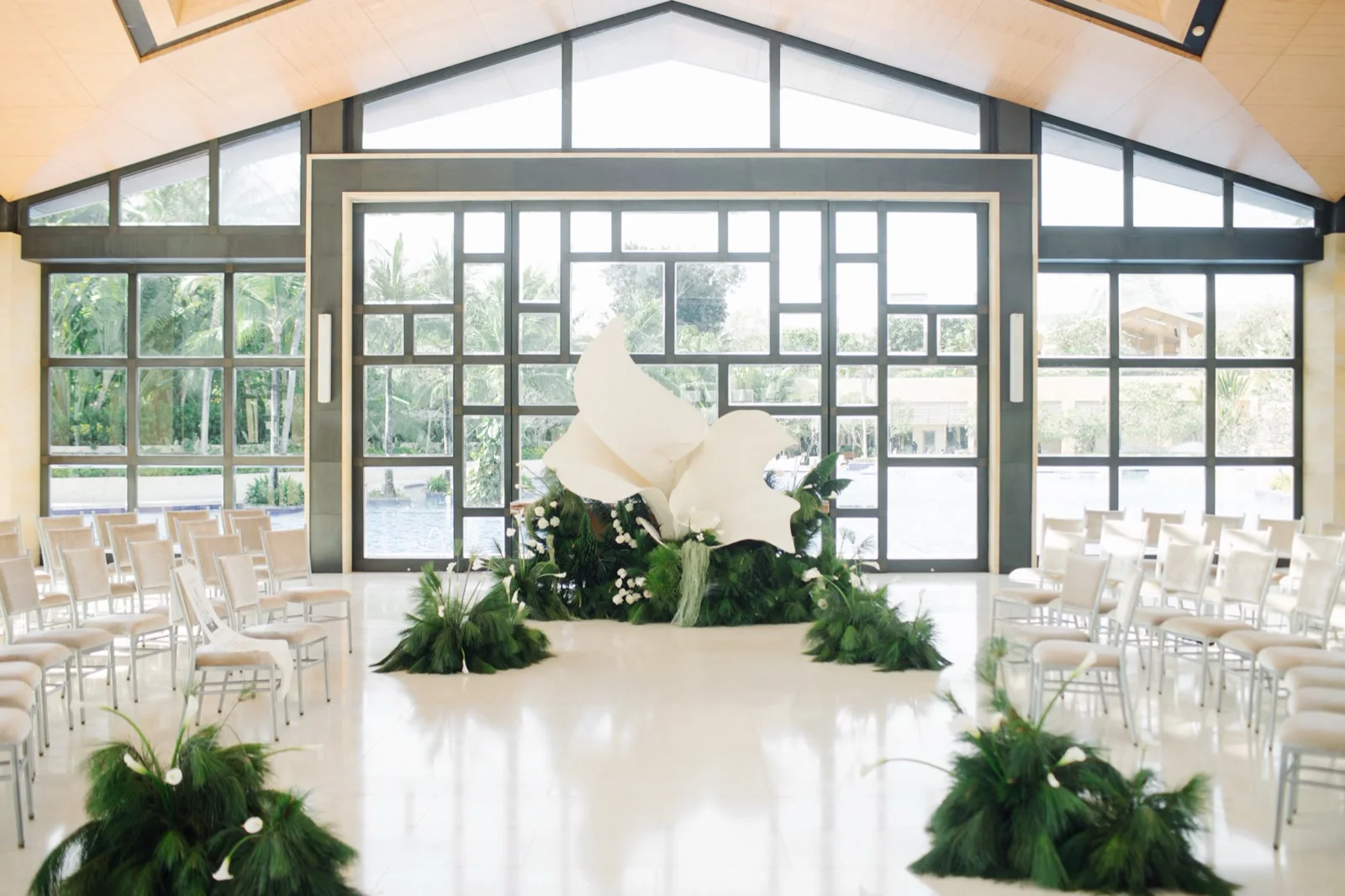 Classic White venue installation