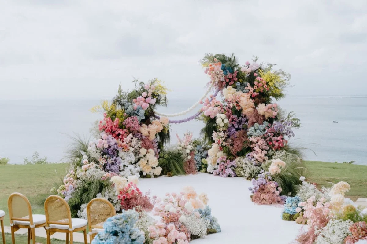 Romantic Pastel ceremony details