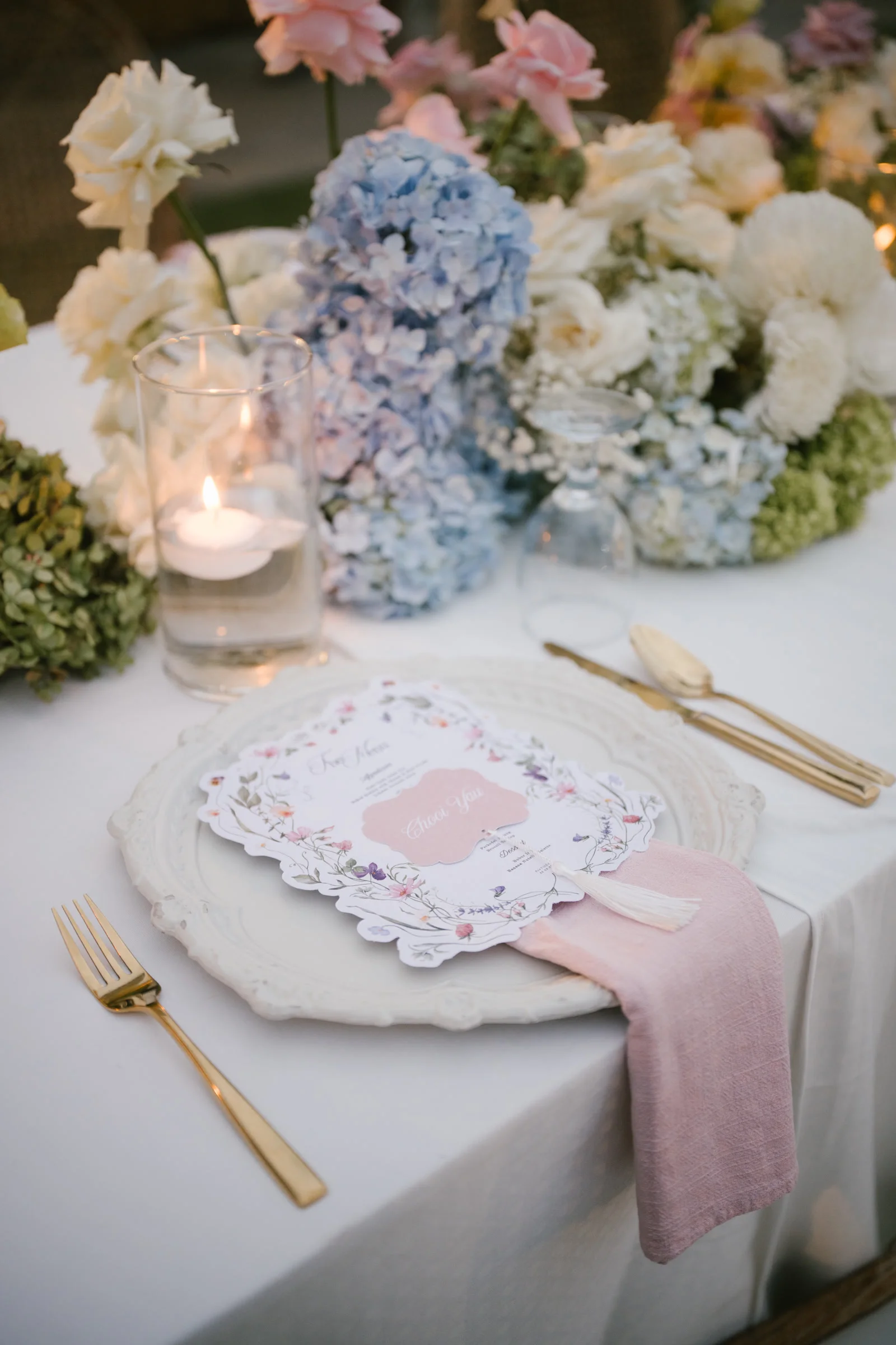Romantic Pastel decor detail