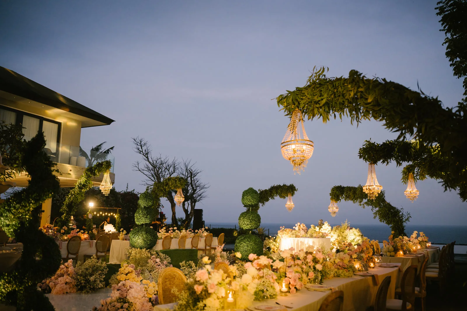Romantic Pastel venue installation