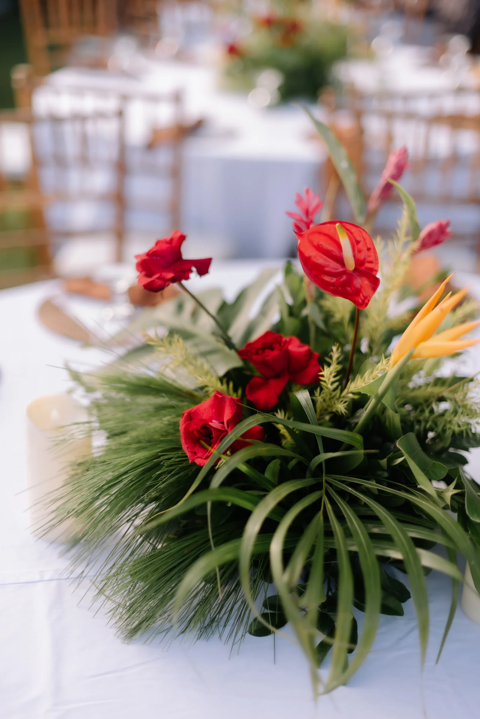 Tropical Paradise venue installation
